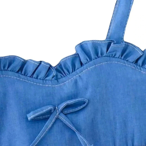 12m White Tank Dress and Hat - Picture 5 of 8